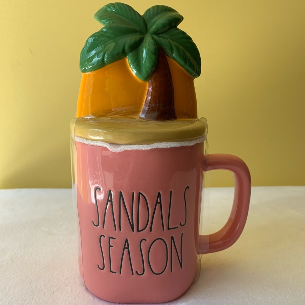 Rae Dunn Sandals Season Topper Mug